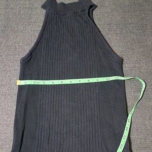 Mock turtleneck, black, knit